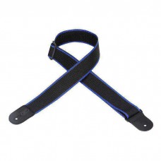 Levy's gitaarband zwart-blauw strap M8POLY-BKB